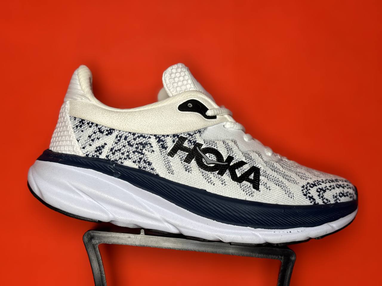 هوکا مردانه زیره نرم رویه تنفسی سفید سرمه ای